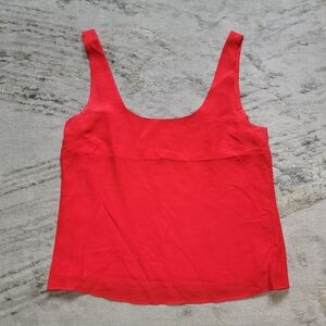 AYR Vibrant Red Silk Top